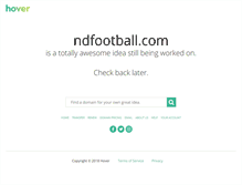 Tablet Screenshot of ndfootball.com